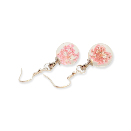 EARRINGS WITH PINK DRY FLOWERS4